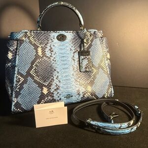 NWT Coach Gramercy Python Handbag